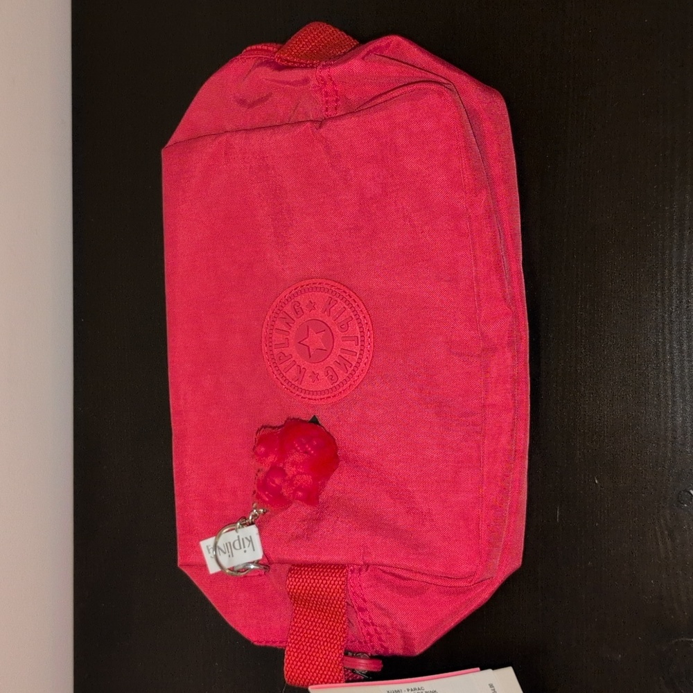 NWT Kipling Resort Pink Parac Small Toiletry Bag